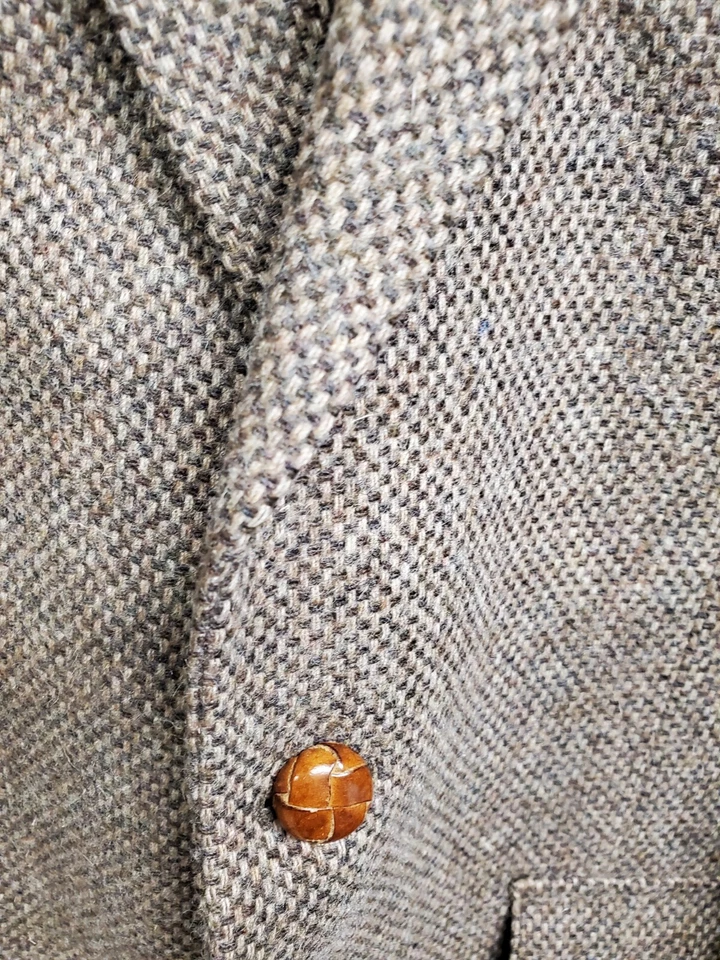 40L Wff Farah USA Mens Vintage 2 Button Wool Tweed Blazer Sport Coat Jacket MINT - Image 2 of 4