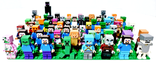 Lego Minecraft Minifigure Lot - 5 Random Assorted Mystery Minecraft Figures