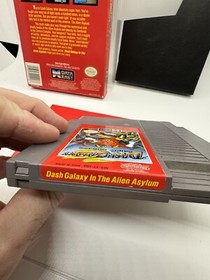 Dash Galaxy In The Alien Asylum (Nintendo NES) Complete CIB Good Shape!