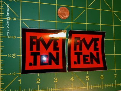 X2 FIVE TEN RED Sticker Decal Old Stock ORIGINAL