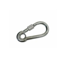 5/16" Marine Stainless Steel 316 Carabiner Spring Snap Hook with Eyelet  Screw