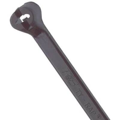 Ty-Rap Ty28mx Standard Cable Tie, 14 In L, 0.18 In W, Nylon 6/6, Black, Indoor,