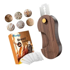 Bread Lame, Scoring Tool for Sourdough with 5 Retractable Razor Blades, Profe...