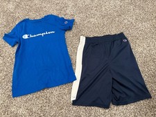 Champion Boys Tshirt And Shorts Size Youth Large Excellent