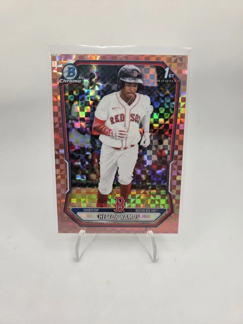2026 Bowman Chrome #BCP-128 Hector Ramos Rose Gold X-Fractor 02/15 Red Sox