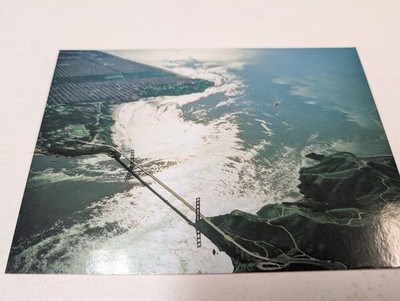 Golden Gate Bridge Aerial View San Francisco Photo Postcard Cameron Collection