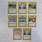 8 Vintage Pokemon Card Lot - Base Set Trainer 1999 WoTC TCG C4