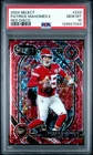 2024 Panini Select Club Level Patrick Mahomes II #223 Red Disco Prizm /49 PSA 10