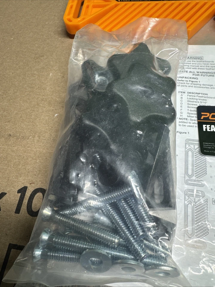 POWERTEC Tandem Feather Boards for Table Saw Router Table & Bandsaw - 4PCs Co... - Image 3 of 4