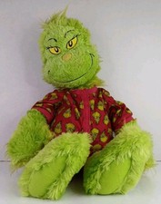 Build a Bear Dr. Seuss Grinch Who Stole Christmas Plush Stuffed Figure 21” W/ PJ