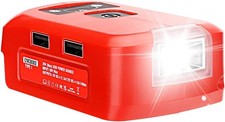 Battery Adapter Charger for Craftsman V20 Li-ion Battery Power Source w/ 3W LED