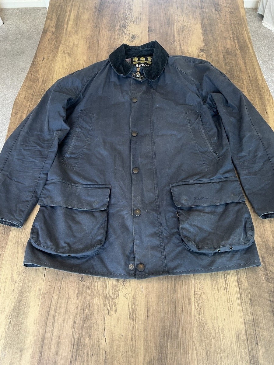 Mens Barbour Bristol Wax Cotton Tartan Blue, Country Jacket