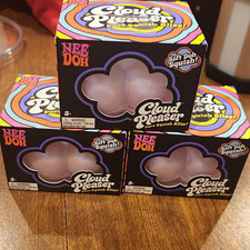 Nee Doh Cloud Pleaser Soft Doh Squish Squeeze Toy Purple Lot Of 3 New