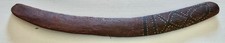 Vintage Handcrafted Hardwood Boomerang 27&rdquo; Old Patina Tribal Ethnographic Decor