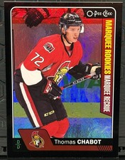 2016-17 O-Pee-Chee Marquee Thomas Chabot Black Rookie Foil /100 Ottawa Senators