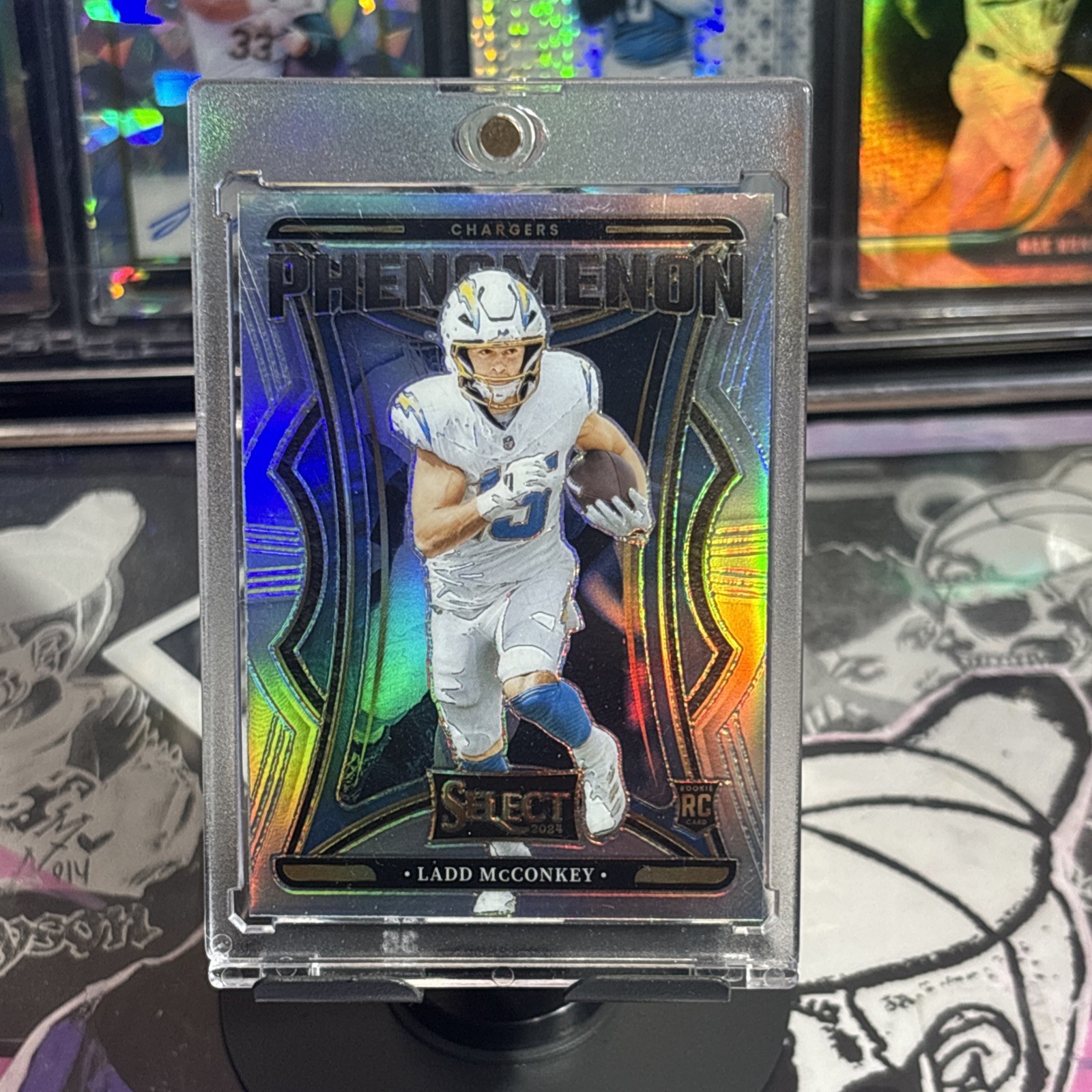 2024 Panini Select - Phenomenon Ladd McConkey #13 Silver Prizm (RC)