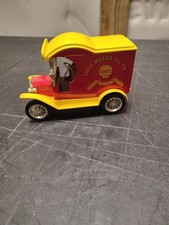 Gearbox 1912 Ford Delivery Truck Shell Motor Oil 1:24 Coin Bank Die-Cast