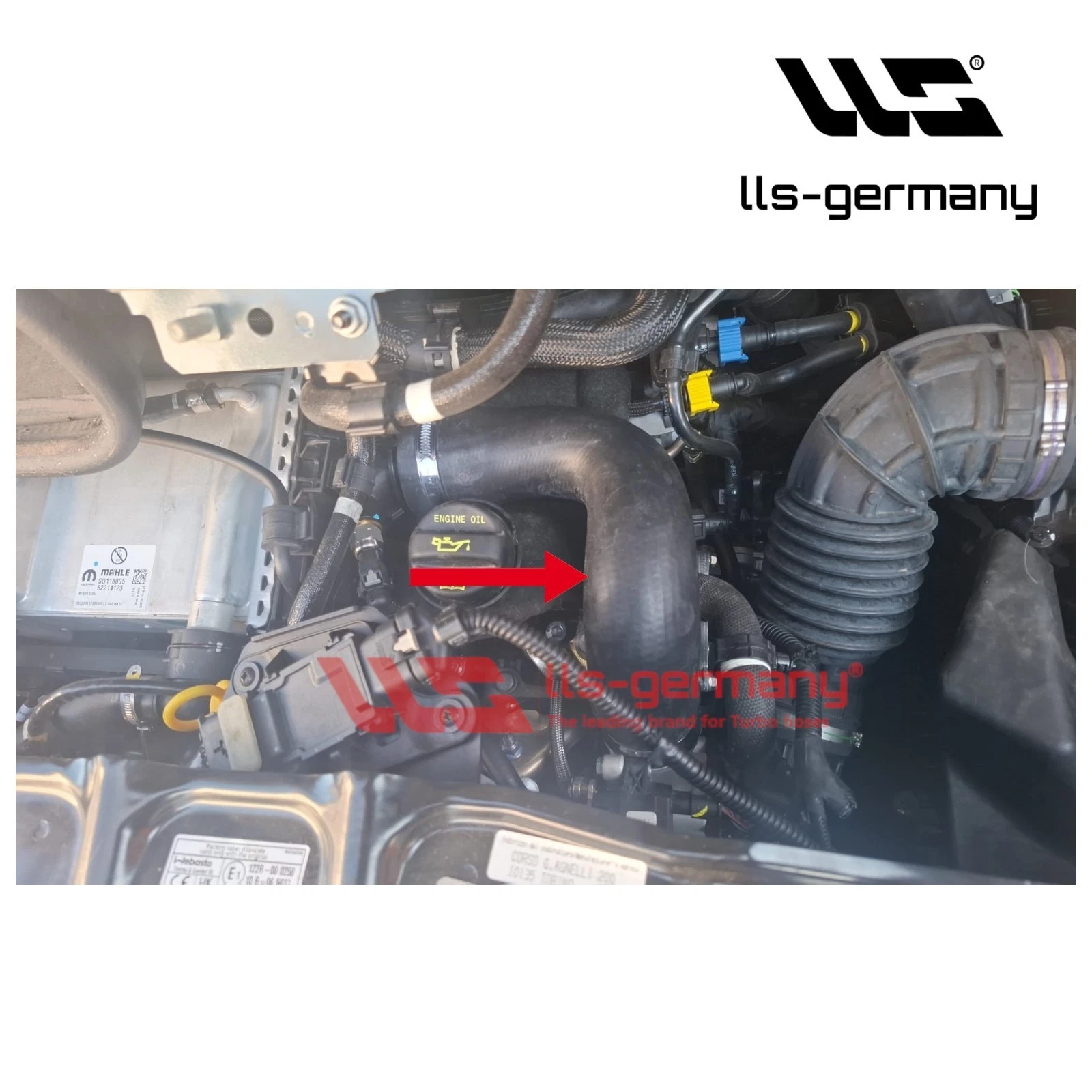 Turboschlauch Ladeluftschlauch für Fiat Ducato 2.2 D Multijet4 52218594 - Bild 4 von 5