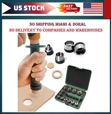 Hole Punch Tool Set for Leather Craft Plastic Rubber Sheet Making Gasket Washers