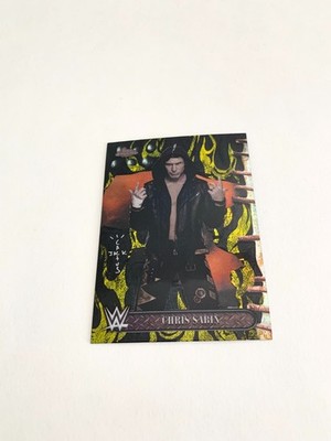 Chris Sabin Black & Yellow 2025 Topps Chrome Cactus Jack WWE Card # 83