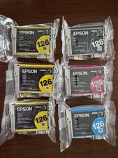 Epson 126 DuraBrite Ultra Ink Sealed 6 cartridges Black Cyan Magenta Yellow