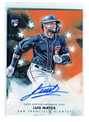 2024 Topps Series 1 - Baseball Stars Autographs Luis Matos #BSA-LM (AU, RC)
