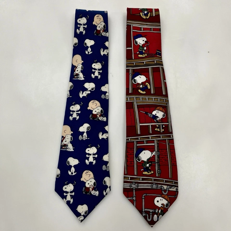 Corbata de cuello vintage 2 Snoopy Appeal Charlie Brown y Snoopy Peanuts HECHA EN EE. UU. Foto 2 de 4