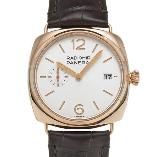 Panerai Radiomir PAM01026 ( OP7608) 40mm RedGold Silver Wristwatch #WW791