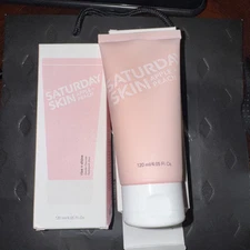Saturday Skin Rise + Shine Apple + Peach Gentle Cleanser 4.05oz  FULL SIZE NIB