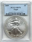 2009 AMERICAN SILVER EAGLE - PCGS MS70 - FREE SHIPPING!