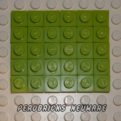 Lego Basic 30 Platten 1x1 #3024 lime NEUWARE