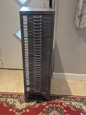 Stor Light Green 30 Drawer Metal Cabinet, 90cm High, 29cm Wide, 39cm Deep VGC