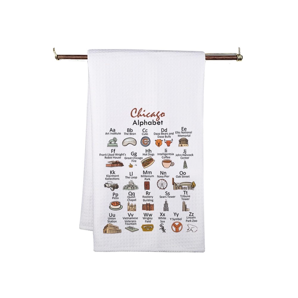 Chicago-Themed Kitchen Towels - Perfect Gift for Home Cooks & Decor  