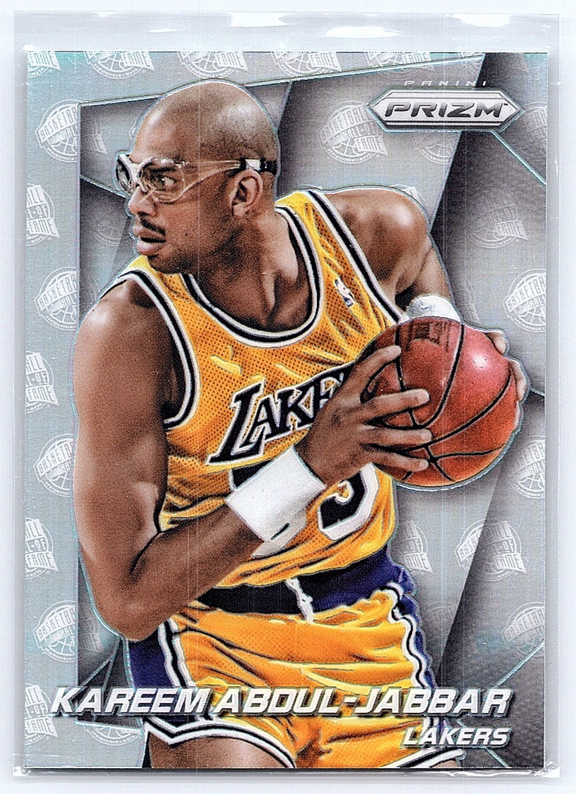 2014-15 Prizm Silver # 24 Kareem Abdul Jabbar HOF Ref Los Angeles Lakers LA