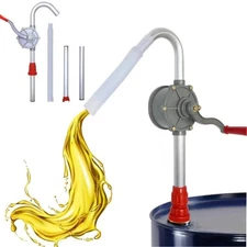 Drum Rotary Barrel Pump Hand Crank Diesel Fuel Oil Transfer Pump 55 Gallon