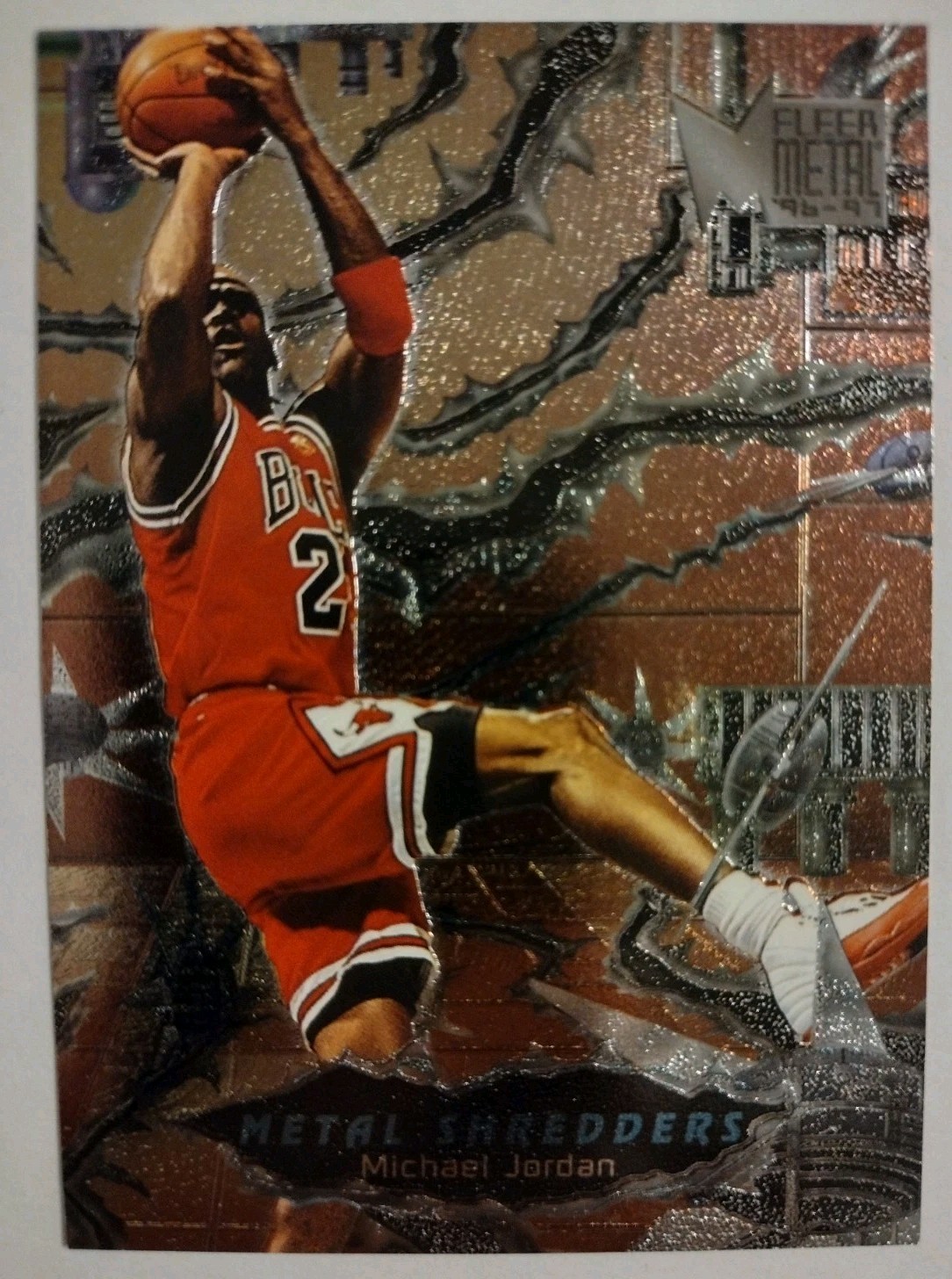 1996-97 Fleer Metal - Metal Shredders Michael Jordan #241