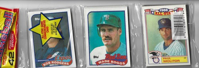 #ad #ad 1989 Topps Rack Pack Wade Boggs Paul Molitor AS On Top Factory Sealed $8.99