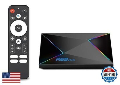 Android TV Box 14.0,R69PLUS 4GB RAM 32GB ROM Android 14 Box,CPU Allwinner H72