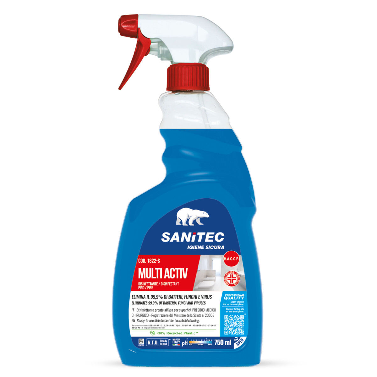 Cf6Multi Activ Bagno Disinfettante Sanitec 1822-S