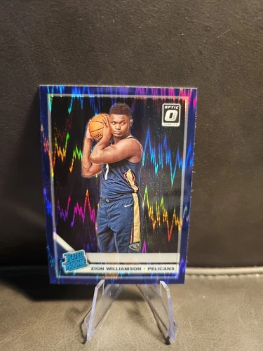 2019 Zion Williamson Panini Donruss Optic Purple Shock Rated Rookie #158 SP