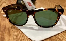 Ray-Ban RB2140 TortoiseShell Wayfarer Unisex 54mm Polarized Sunglasses Perfect 