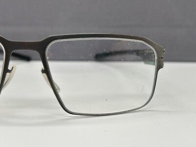 IC! Berlin Eyeglasses Frames Men Woman Gray Square Large Wiesenwinkel NP:499 