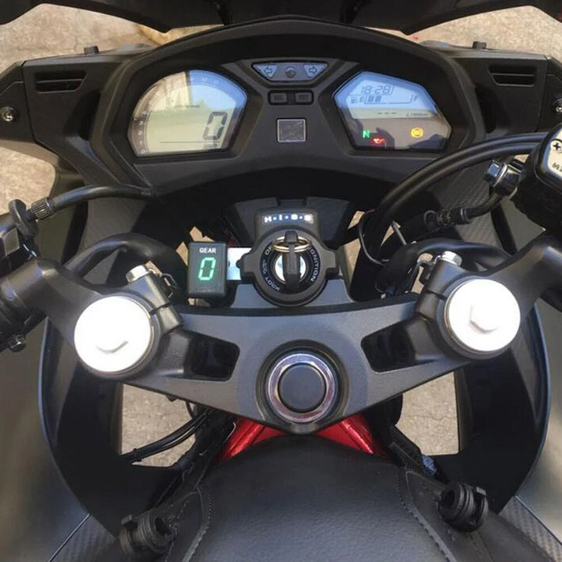 For Yamaha YZF-R6 6S FZ1 FZ6 FZ8 FJR1300 XJ6 Motorcycle Gear Indicator Blue LED - Image 4 of 4