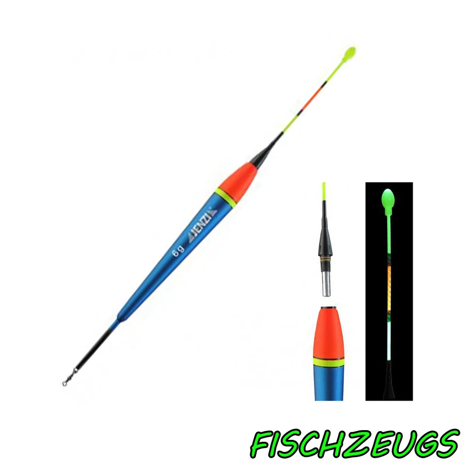 JENZI LED Laufpose Elektropose mit extrem heller Antenne CR435 4,6,8,10g