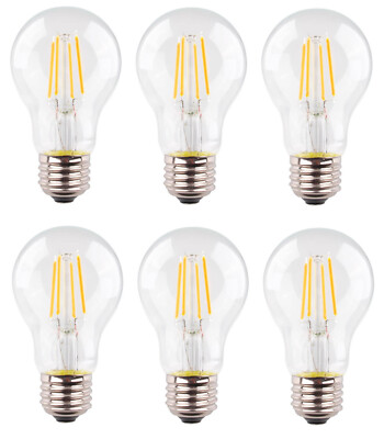 6x Müller Licht Retro LED Birne Filament 8W = 75W E27 EEK:D (Spektrum A-G)