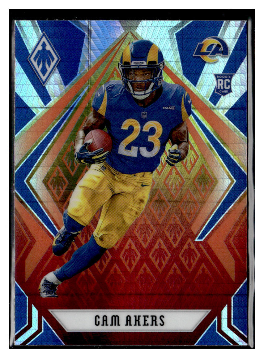 2020 Panini Phoenix #124 Cam Akers Fire Burst Parallel RC Rams
