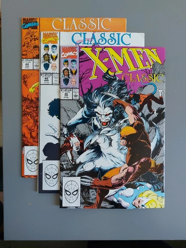 X-MEN CLASSICS #44,45,46 (3 ISSUE RUN). VINTAGE 1990.