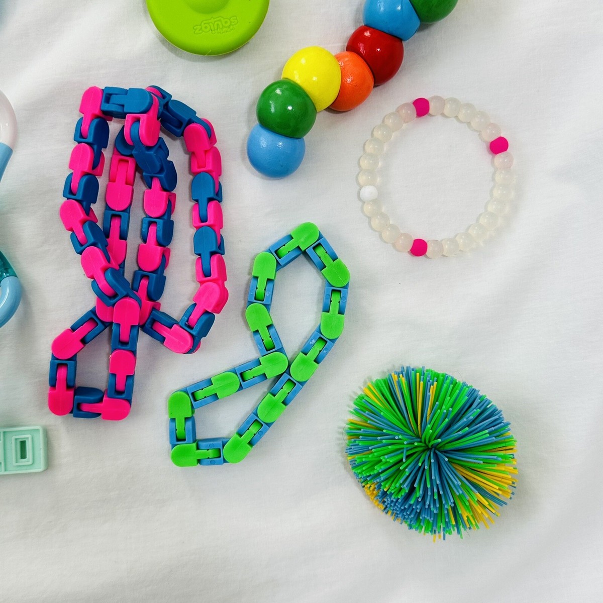 15 Pc Fidget ToysPop Its Rubiks Cube Tangle Wacky Tracks Stringy