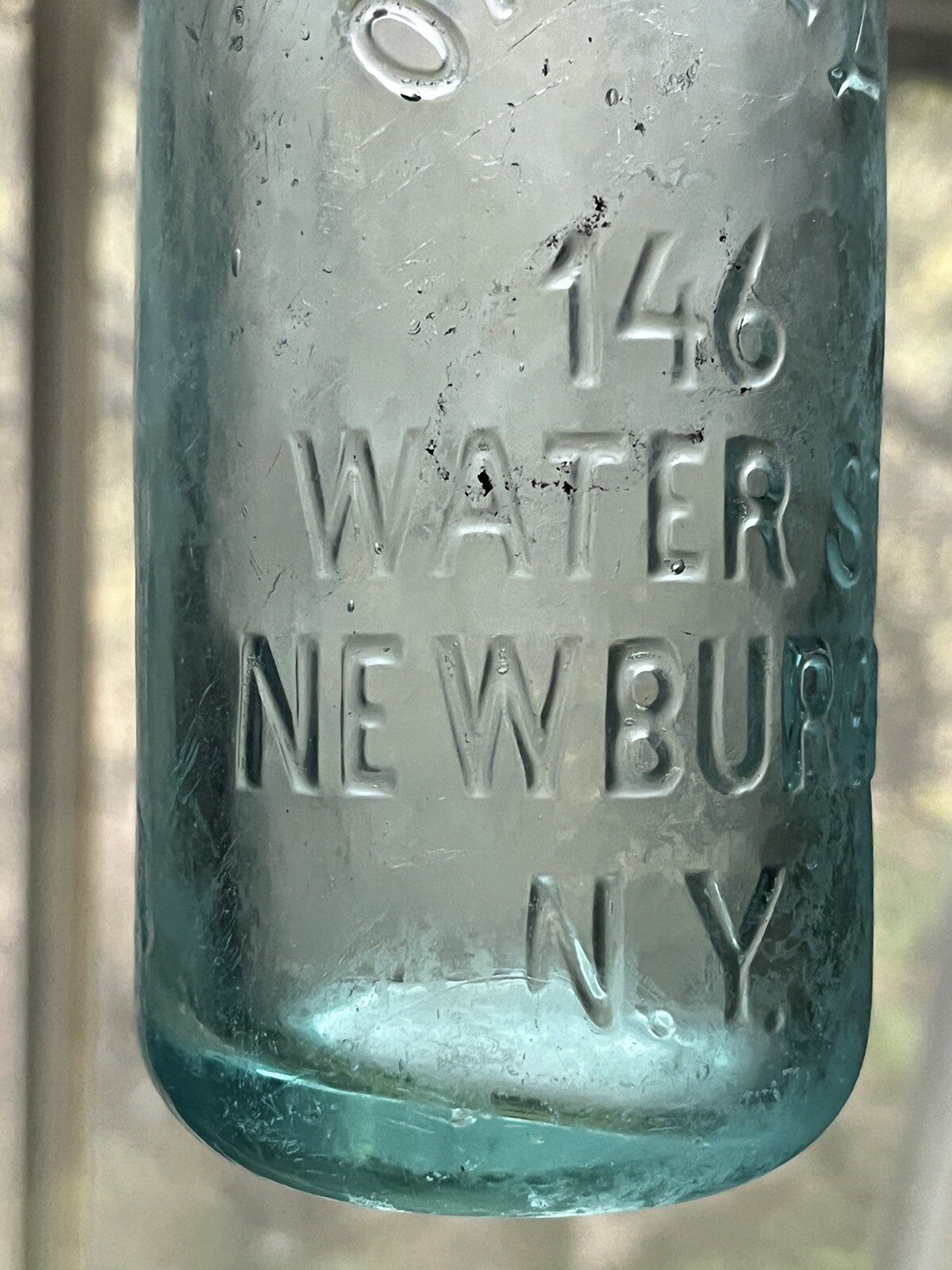 Vintage/Antique OAKLEY 146 WATERS St, NEWBURGH, NY Glass Stopper