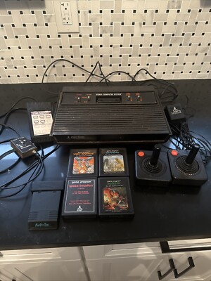 ATARI Video Computer System 2600 Untested With 5 Games/Two Controllers